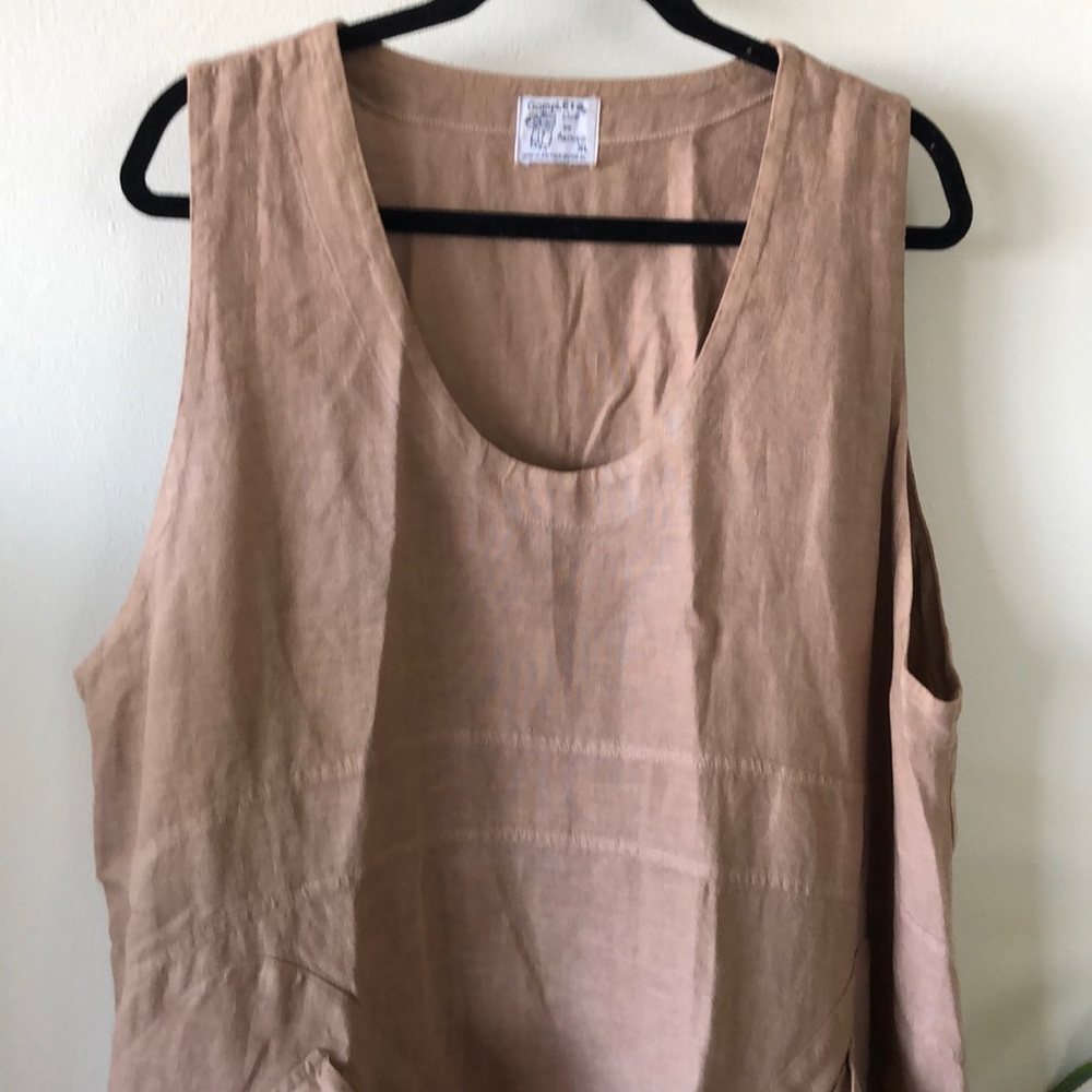 Linen tunic top & midi length culottes